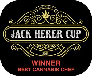 Award won at The Jack Herer Cup for best Cannabis Chef in 2018